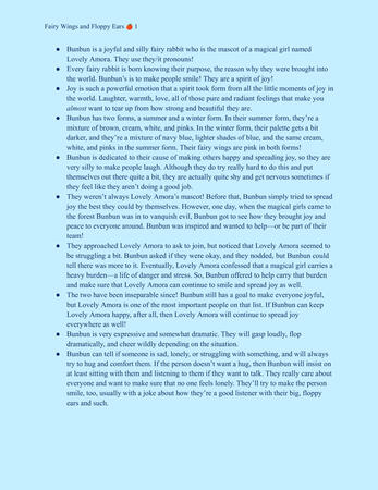 simple lore writing